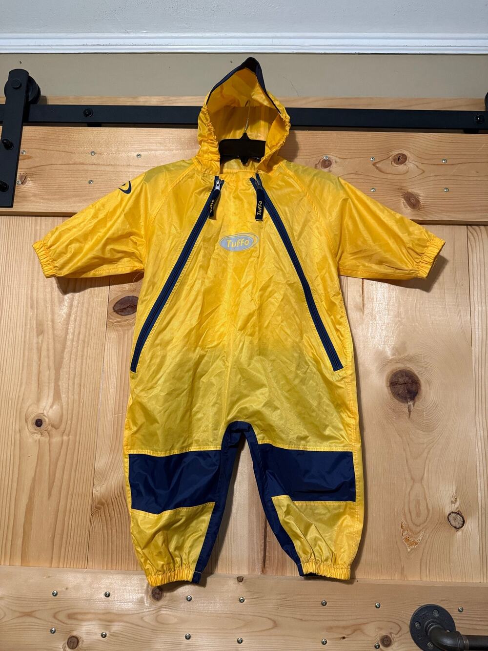 Tuffo 18 Month Rain Suit Muddy Buddy All-in-One Baby Toddler Yellow Rainsuit